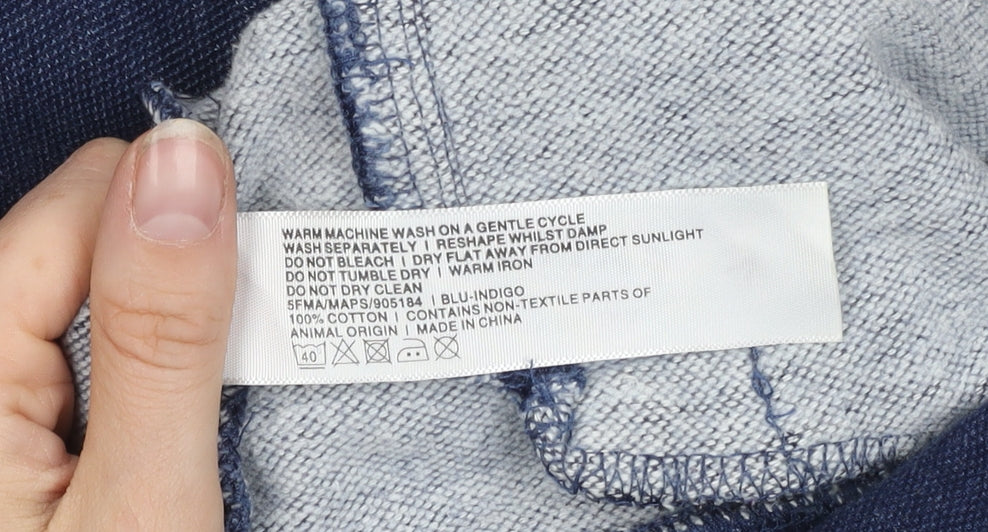 FatFace Men's Blue Hooded Denim Jacket S