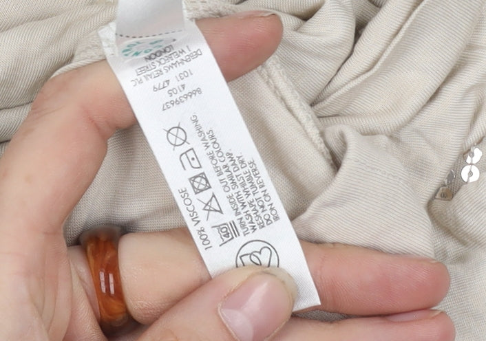 Jasper Conran Women's Beige Sequin Blouse Size 10 Petites