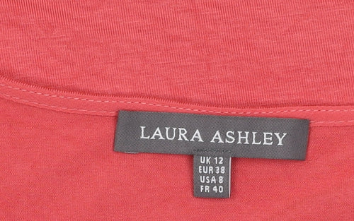 Laura Ashley Women’s Red Sleeveless Tunic Blouse Size 12