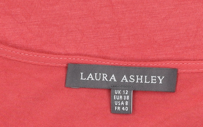 Laura Ashley Women’s Red Sleeveless Tunic Blouse Size 12