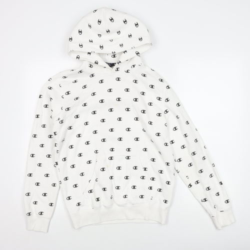Champion Men's White Pullover Hoodie S