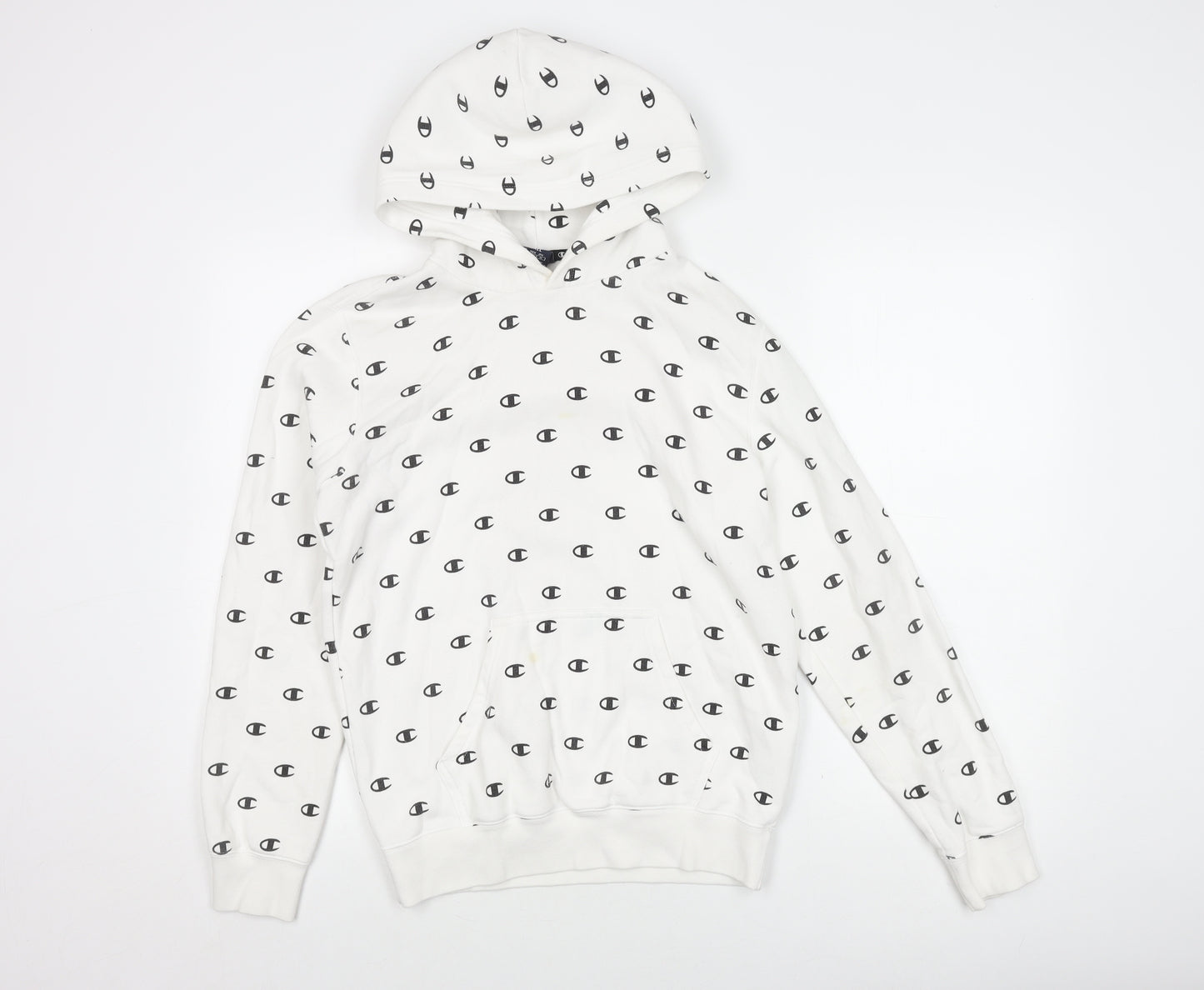 Champion Men's White Pullover Hoodie S