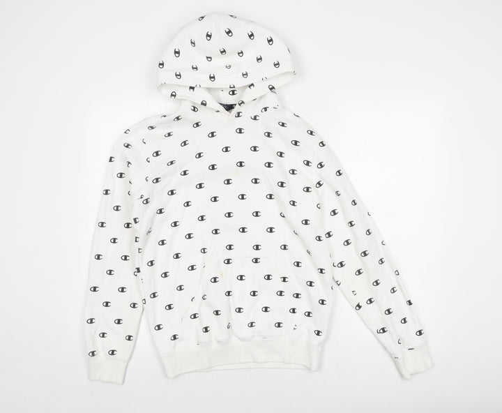 Champion Men's White Pullover Hoodie S