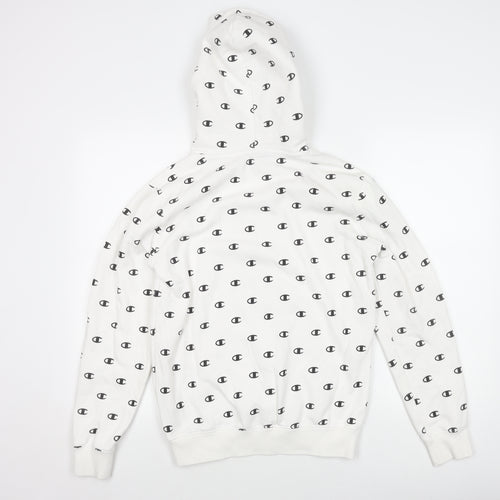 Champion Men's White Pullover Hoodie S