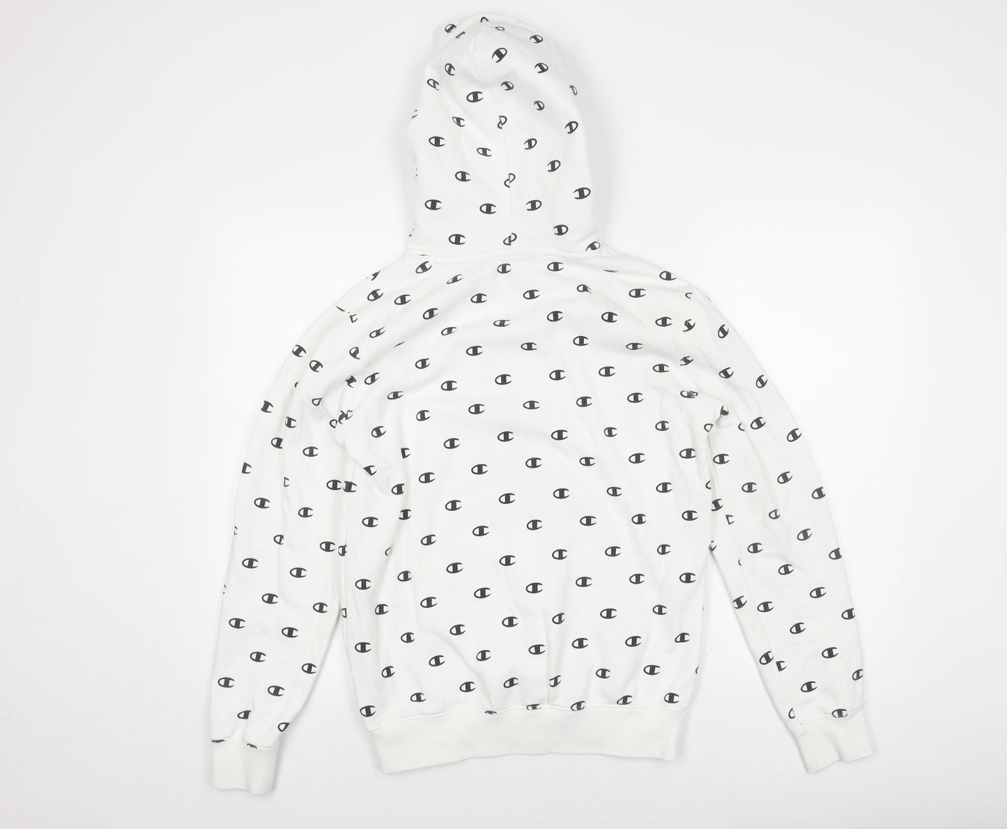 Champion Men's White Pullover Hoodie S