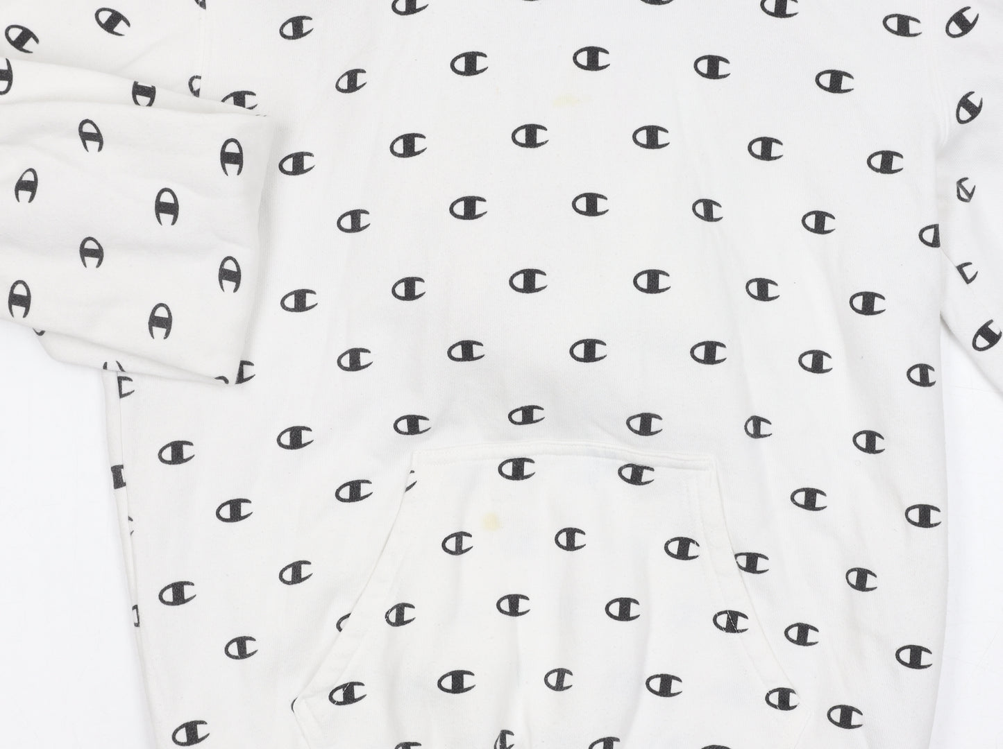 Champion Men's White Pullover Hoodie S