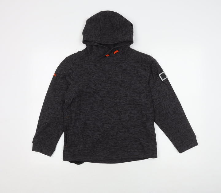 Regatta Boys Black Hooded Pullover Hoodie 11-12 Years