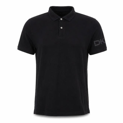 DKNY Men's Black Slim Fit Polo, XS, Short Sleeve