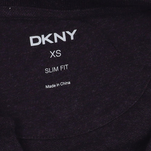 DKNY Men's Black Slim Fit Polo, XS, Short Sleeve