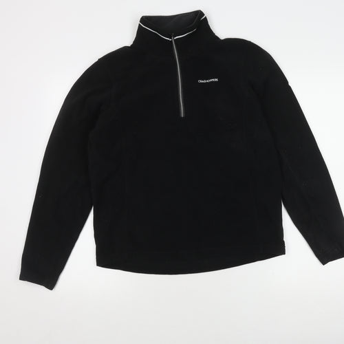 Craghoppers Unisex Black Pullover Fleece Sweatshirt, Size 20