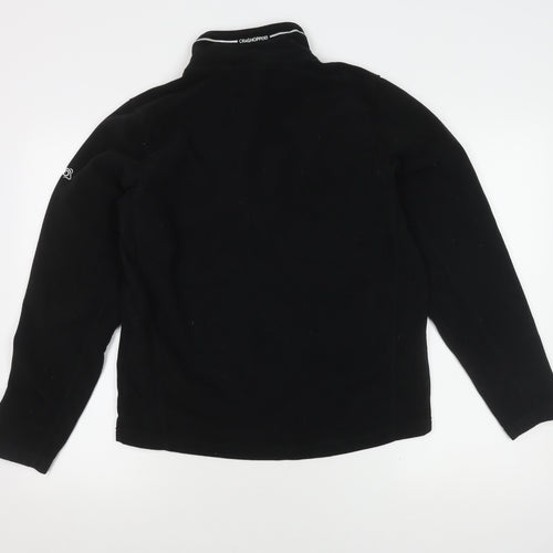 Craghoppers Unisex Black Pullover Fleece Sweatshirt, Size 20