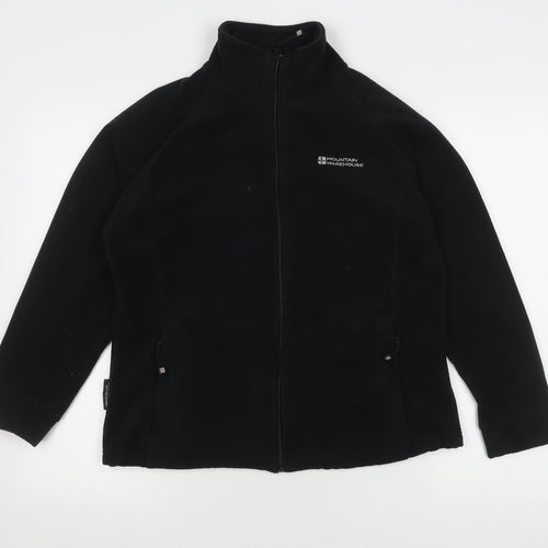 Mountain Warehouse Women's Black Size 12 Fleece Jacket