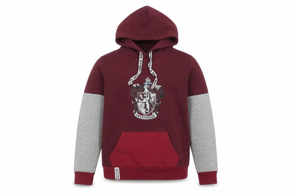 Front view of Harry Potter boys’ gryffindor red pullover hoodie 2xs