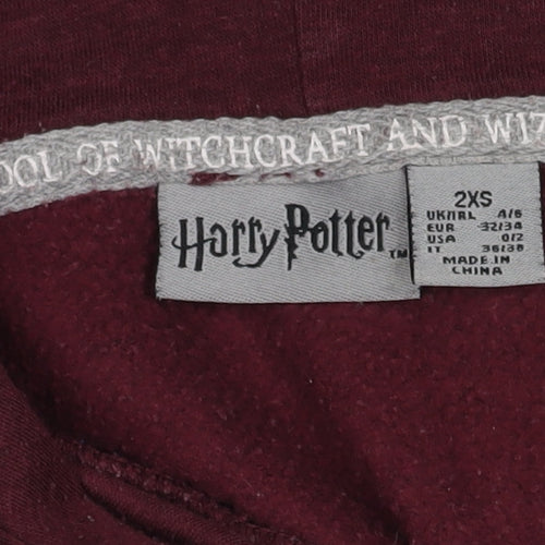 Harry Potter Boys Gryffindor Red Pullover Hoodie 2XS