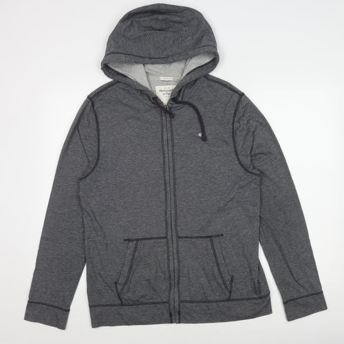 Abercrombie & Fitch Grey Men's Hooded Jacket M