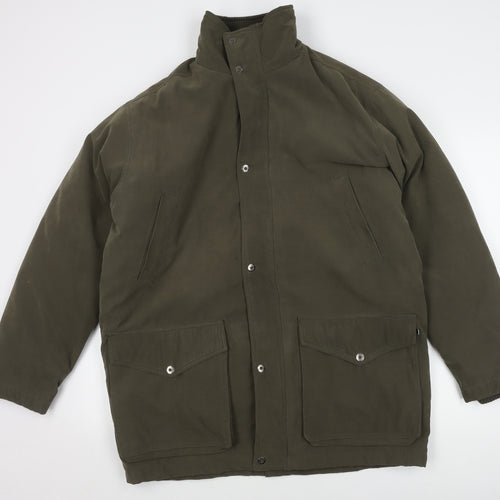 Farah Weekend Men's Green Mid-Length Jacket M