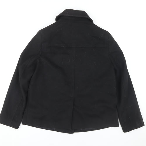 John Lewis Women's Black Pea Coat Size 8