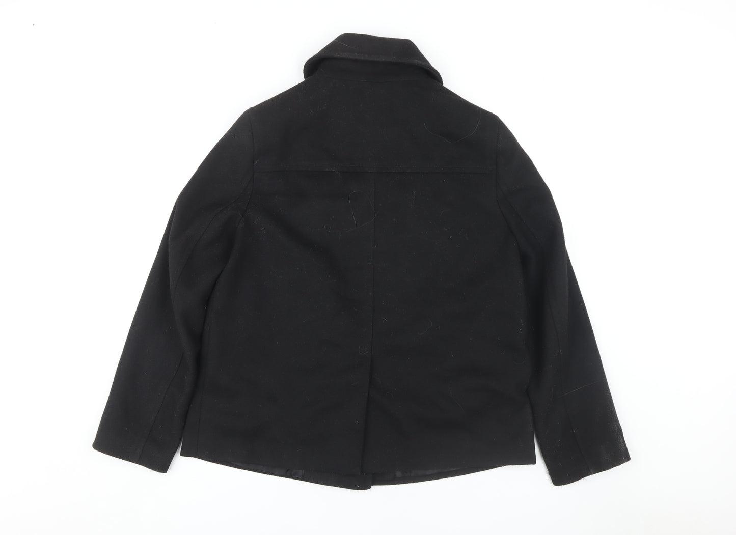 John Lewis Women's Black Pea Coat Size 8