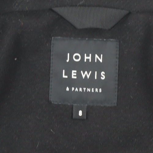 John Lewis Women's Black Pea Coat Size 8