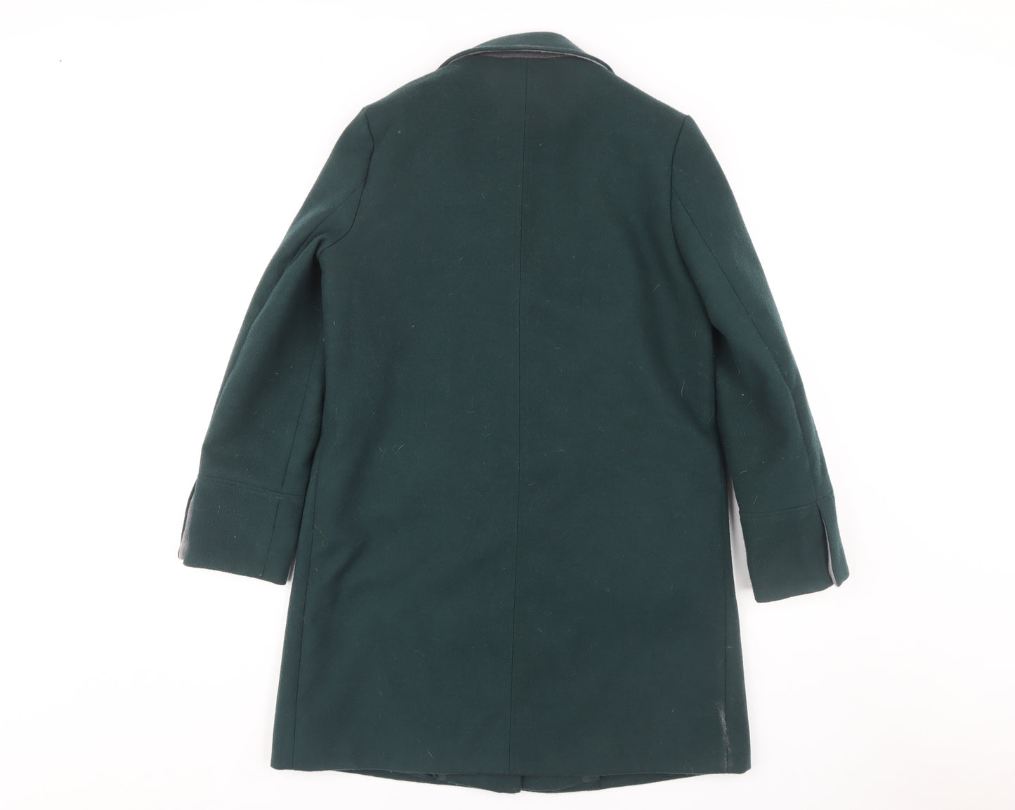 Topshop Women's Green Overcoat Size 8