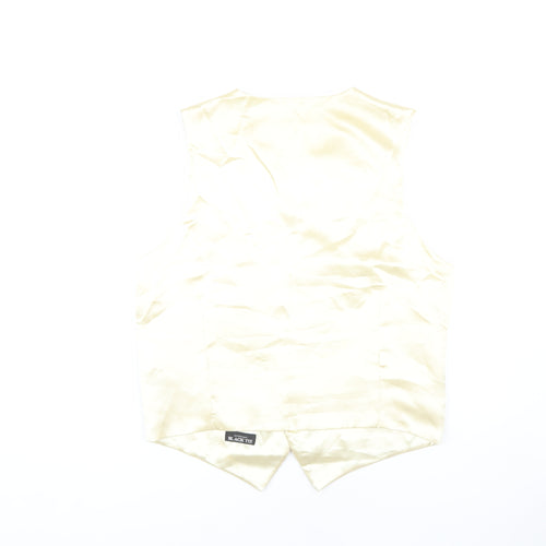 Debenhams Men's Ivory Waistcoat M - Formal Polyester