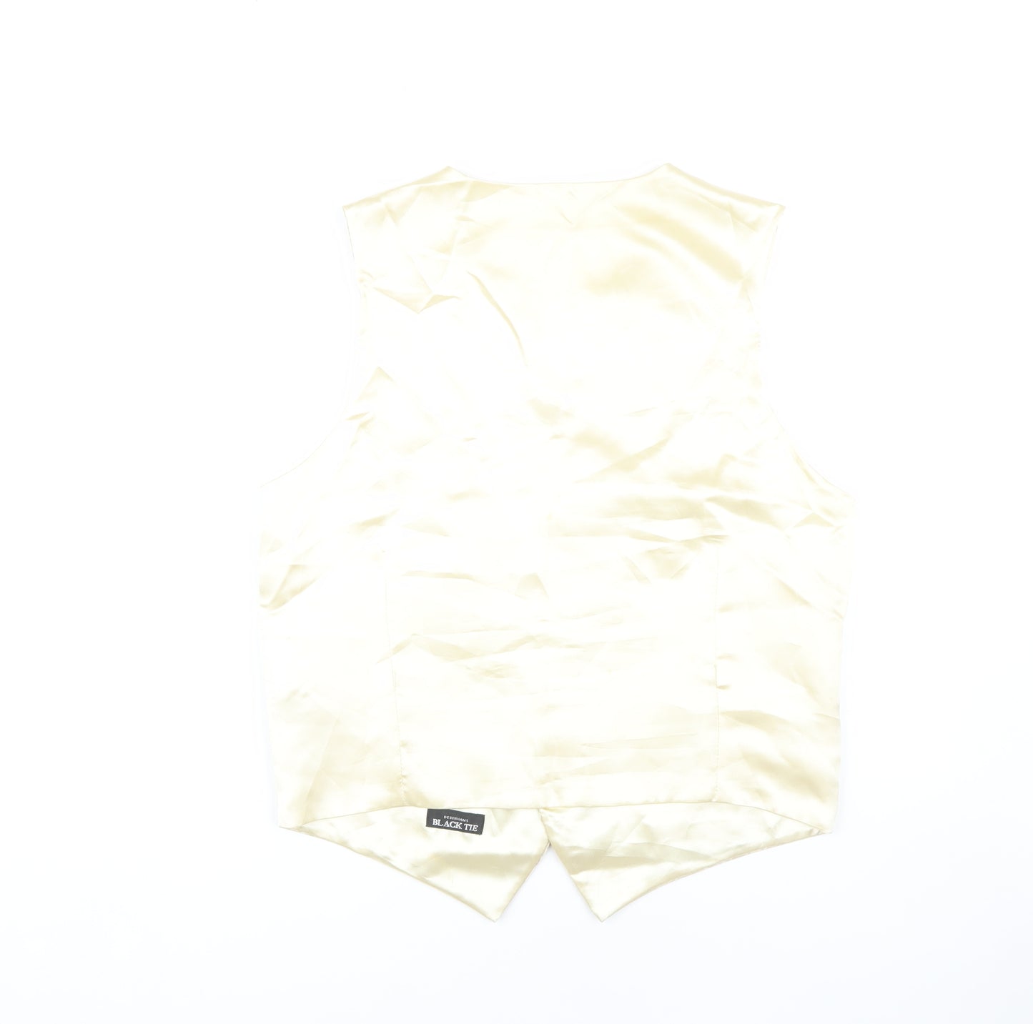 Debenhams Men's Ivory Waistcoat M - Formal Polyester