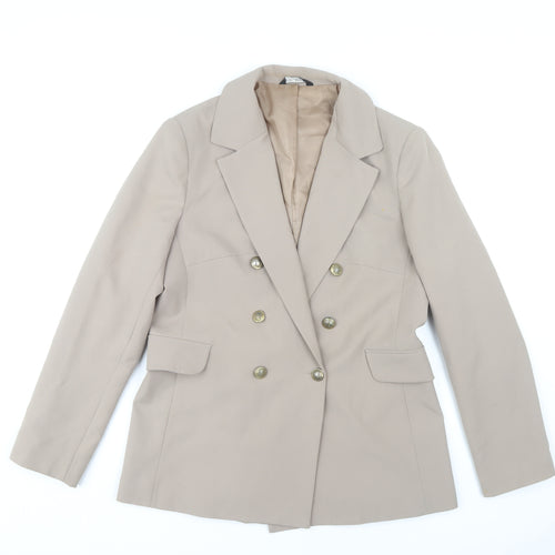 Select Women's Beige Blazer UK 14 Regular Fit