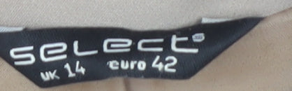 Select Women's Beige Blazer UK 14 Regular Fit