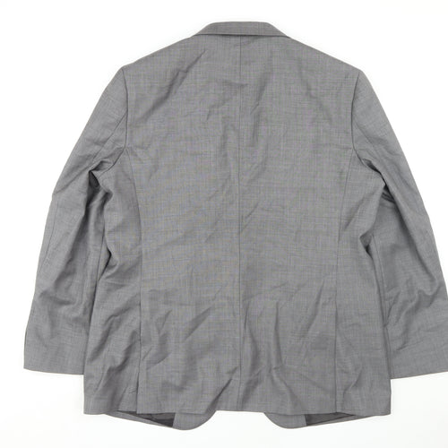 Marks & Spencer Men's Grey Wool Blazer 46 Long