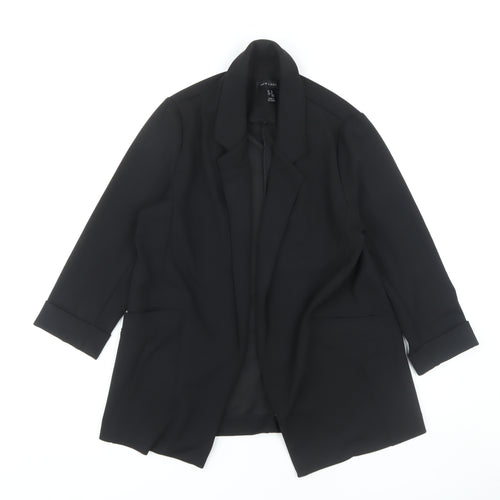 New Look Women's Black Blazer Size 10 Elegant Tailored
