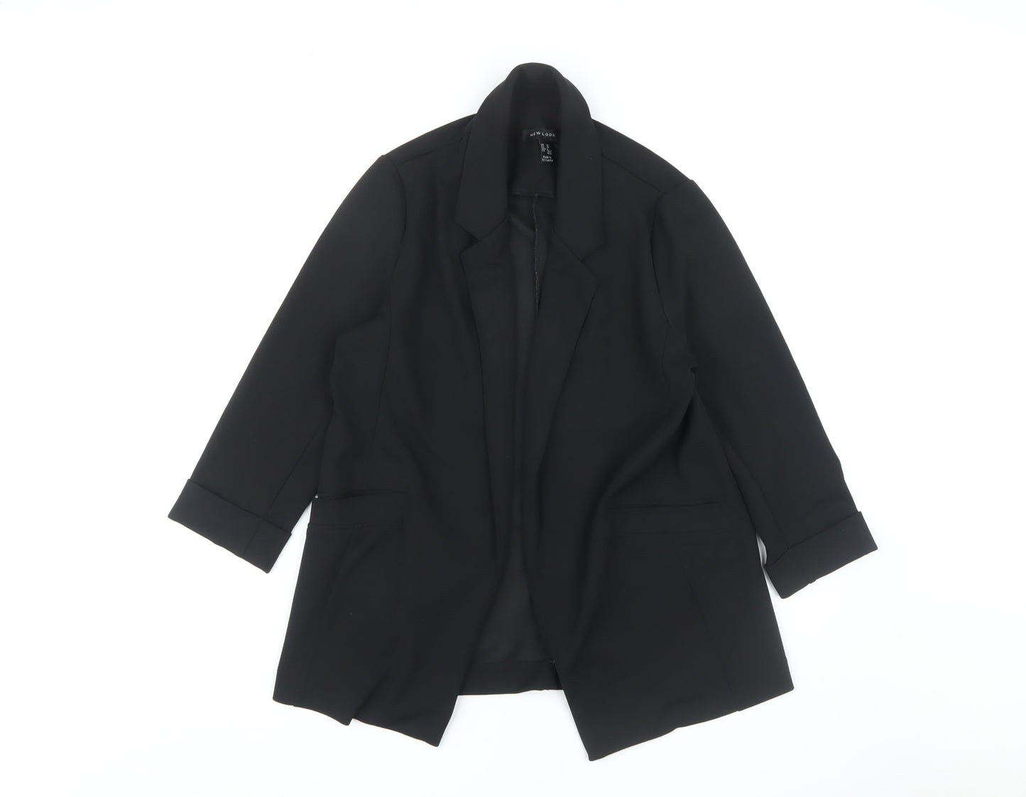 New Look Women's Black Blazer Size 10 Elegant Tailored