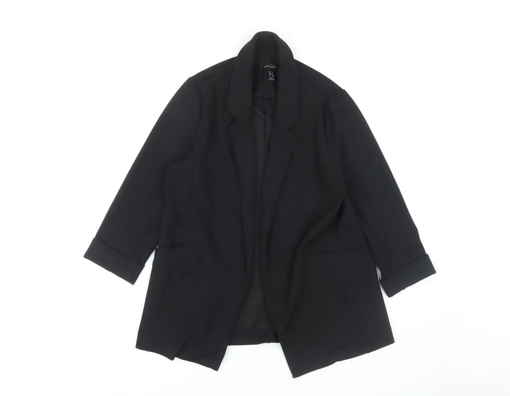 New Look Women's Black Blazer Size 10 Elegant Tailored