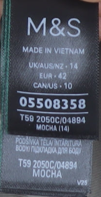 Marks and Spencer Women's Brown Overcoat Size 14