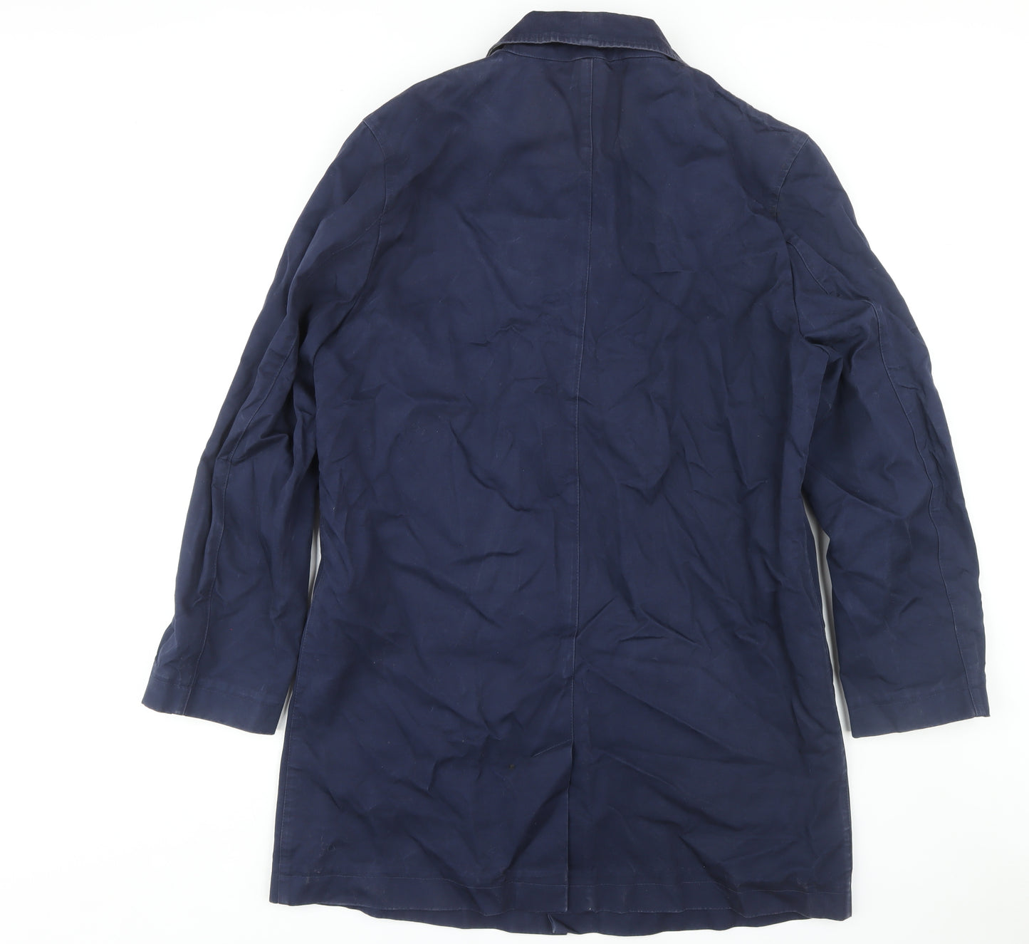 Farrell Men's XL Blue Cotton Overcoat