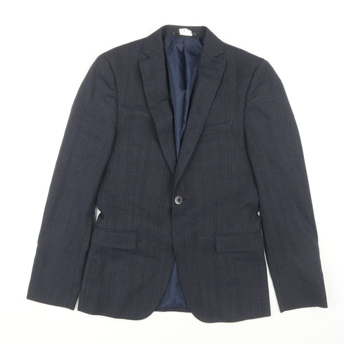 T.M.Lewin Men's Blue Slim Fit Blazer Size 34 Regular