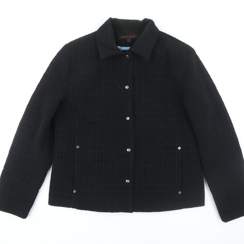 Anne Klein Women's Black Check Jacket XL