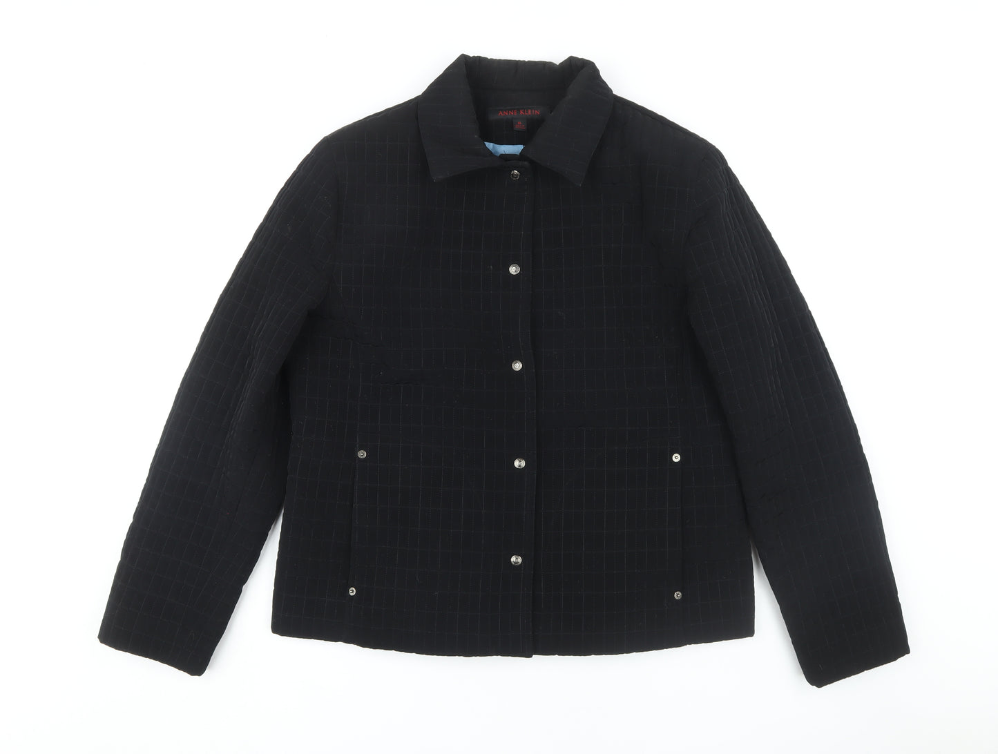 Anne Klein Women's Black Check Jacket XL