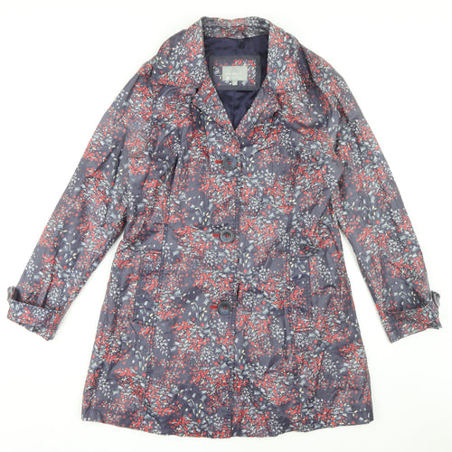 Per Una Women's Multicoloured Floral Coat Size 12
