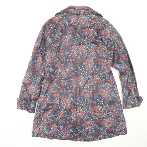 Per Una Women's Multicoloured Floral Coat Size 12
