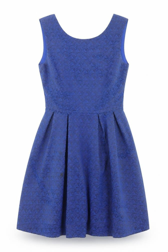 Lucy Paris Women's Blue Fit & Flare Dress Size 10