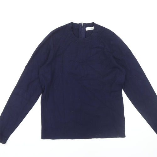 John Lewis Women's Blue Full Zip Jumper, Size 14
