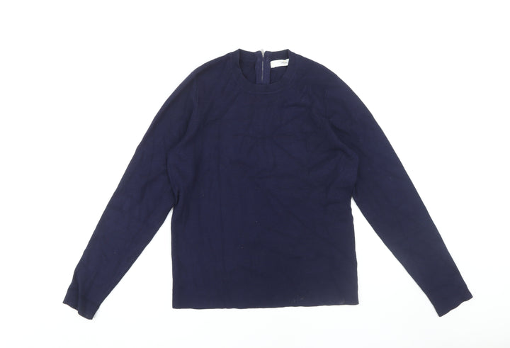 John Lewis Women's Blue Full Zip Jumper, Size 14