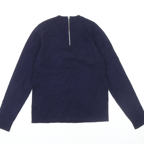 John Lewis Women's Blue Full Zip Jumper, Size 14