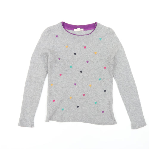 White Stuff Women's Grey Pullover Jumper Size 10