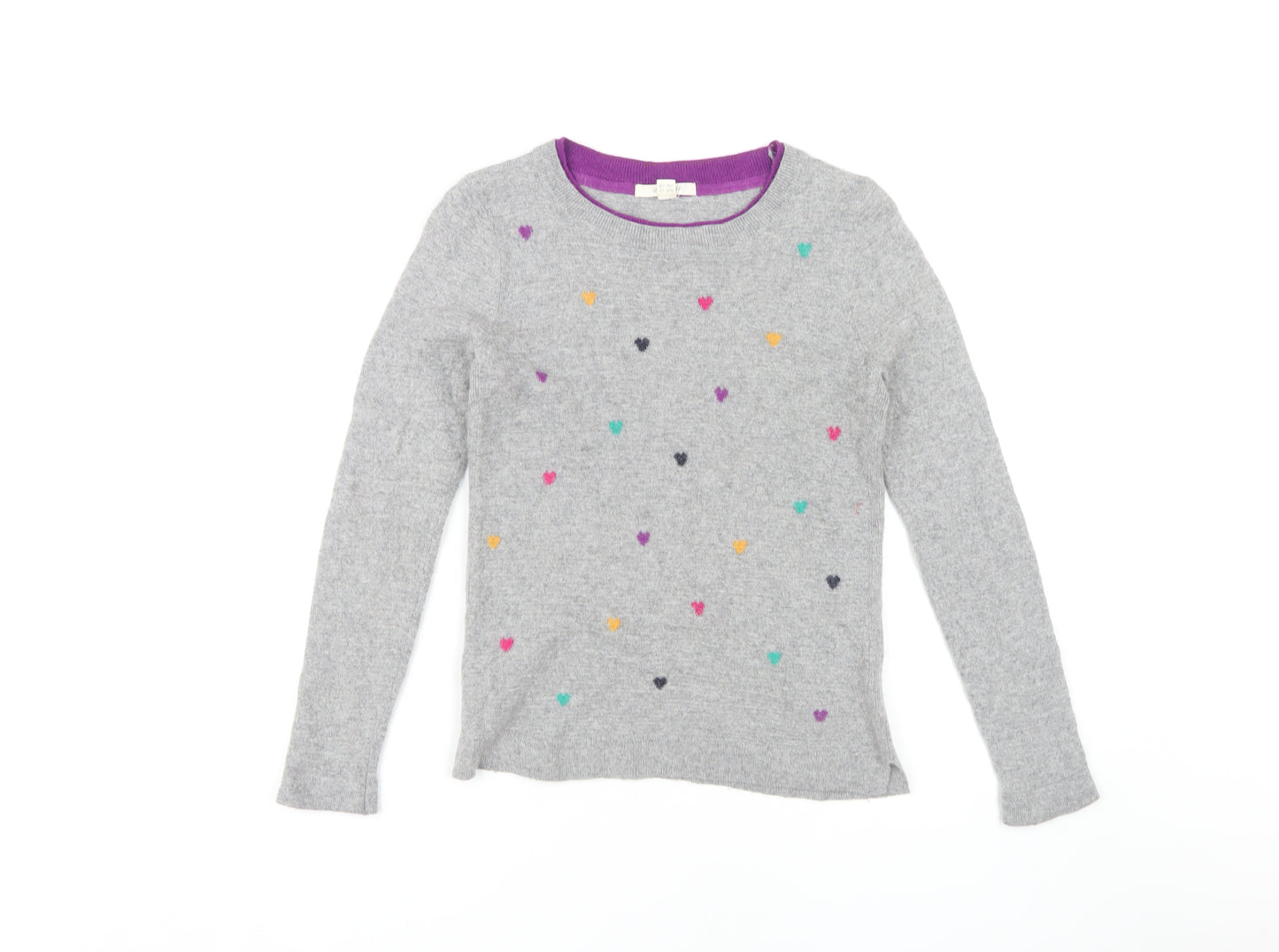 White Stuff Women's Grey Pullover Jumper Size 10