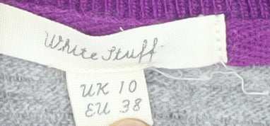 White Stuff Women's Grey Pullover Jumper Size 10
