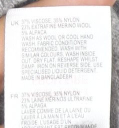 White Stuff Women's Grey Pullover Jumper Size 10