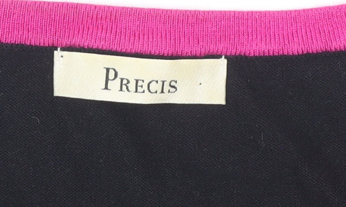 Precis Women's Multicoloured Cardigan M, V-Neck, Stripe