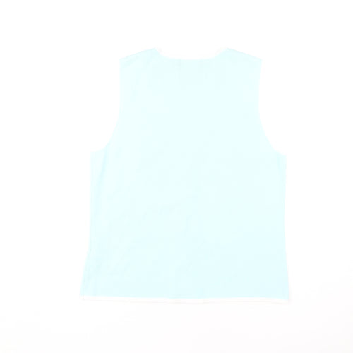 SKY Women’s Blue V-Neck Sleeveless Tank Top
