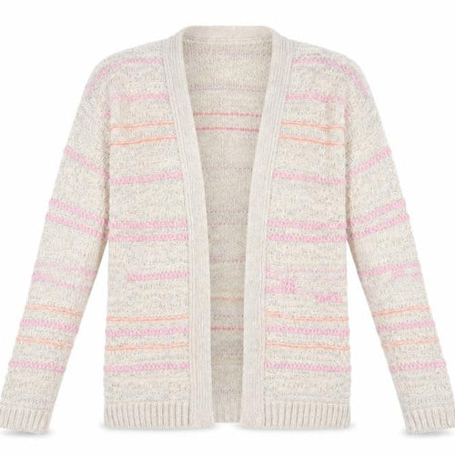 Warehouse Women’s Multicoloured Cardigan UK 6, Open-Knit